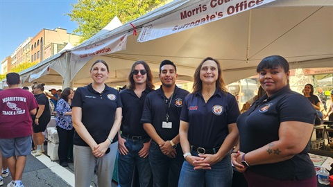 Surrogate Darling With Surrogate Staff at Morristown 2025 Fall Festival