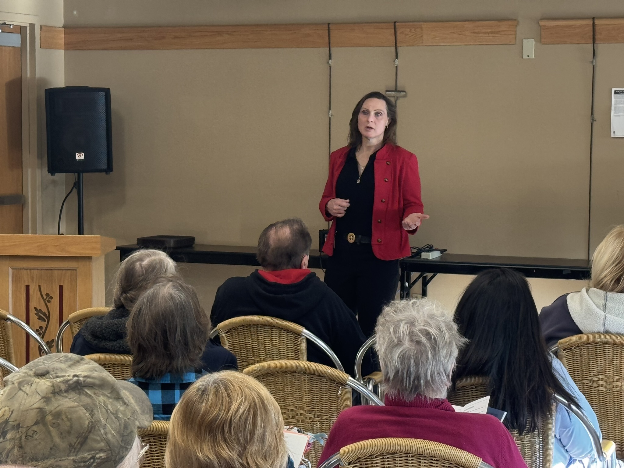 Surrogate Darling Speaking to Residents at Mount Olive Public Library