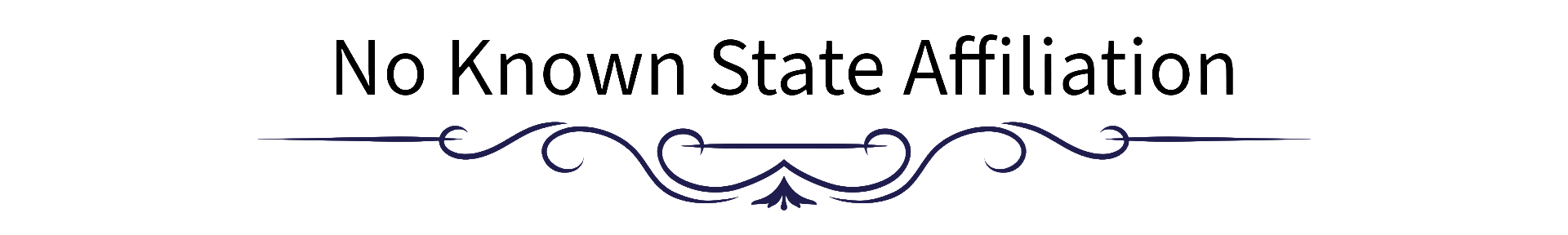 no known state affiliation