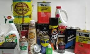 Materials that can be dropped off, including paint