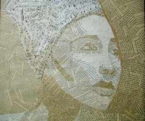 art by Laura Shabazz showing a woman's shadowy face 