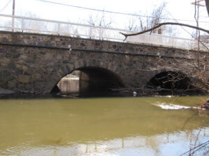 Whippany River runs under the Martin Luther King Avenue Bridge