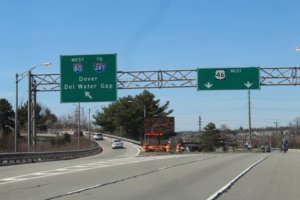 Route 80 -- Exit 37 sign