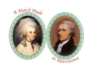 painting of Betsy Schuyler and Alexander Hamilton