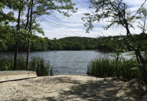 One of Morris County's many preserved open spaces -- Untermeyer Lake in Kinnelon