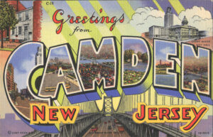 photo of postcard "Greetings from Camden NJ''