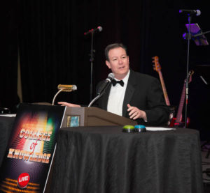 photo of CCM President Anthony Iacono addressing the gala crowd