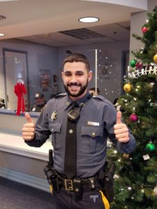 Photo of Officer Deluca with his beard