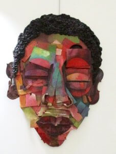 "Layered Lady'' by Armisey Smith -- shows multi-layered face of a black woman