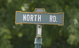North Road sign