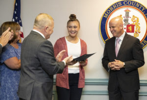 (l/r) Freeholders Kathy DeFillippo, Doug Cabana, Rachel Thompson, and John Donnadio 