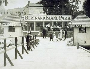 Historic shot of Bertrand Island Park 