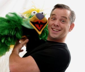 Bill Kerwood with puppet