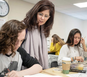 Teacher at CCM in classroom