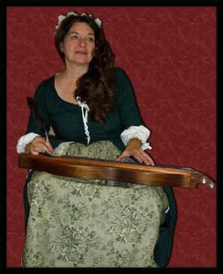 Linda Russell in colonial dress