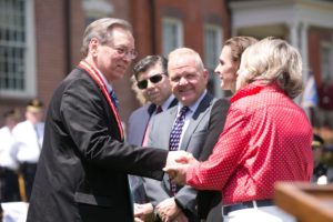 Freeholders award medal at the 2018 Memorial Day event