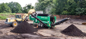 Compost screening operation at Parsippany.