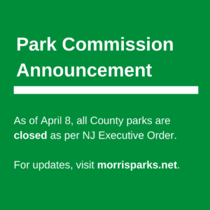 County parks are closed. For more information, visit morrisparks.net