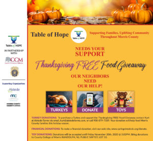 Table of Hope food distribution flyer