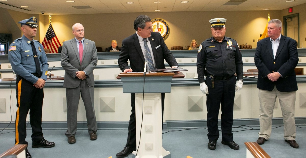 Odierno Ceremony Rockaway Borough Officials.jpg